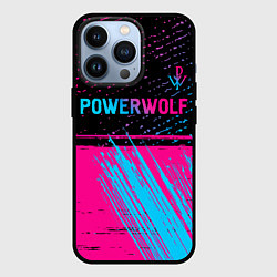 Чехол iPhone 13 Pro Powerwolf - neon gradient: символ сверху