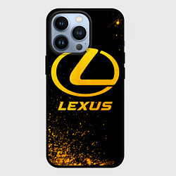 Чехол iPhone 13 Pro Lexus - gold gradient