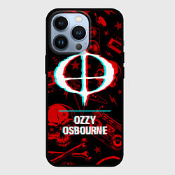 Чехол iPhone 13 Pro Ozzy Osbourne rock glitch