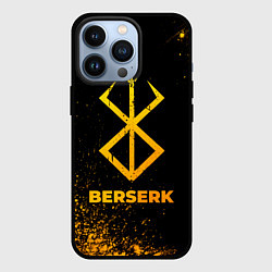 Чехол для iPhone 13 Pro Berserk - gold gradient, цвет: 3D-черный