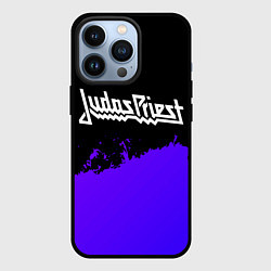 Чехол iPhone 13 Pro Judas Priest purple grunge