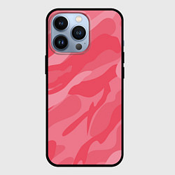 Чехол для iPhone 13 Pro Pink military, цвет: 3D-черный