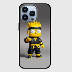 Чехол для iPhone 13 Pro Bart Simpson - ninja - Japan, цвет: 3D-черный