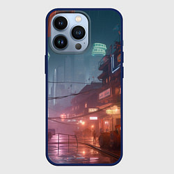 Чехол iPhone 13 Pro Киберпанк город будущего