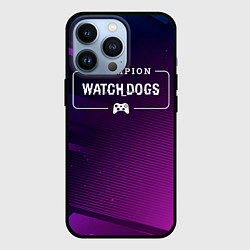 Чехол iPhone 13 Pro Watch Dogs gaming champion: рамка с лого и джойсти