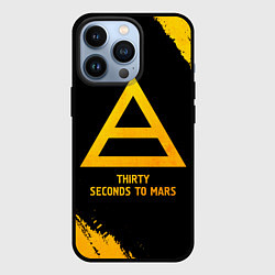 Чехол iPhone 13 Pro Thirty Seconds to Mars - gold gradient