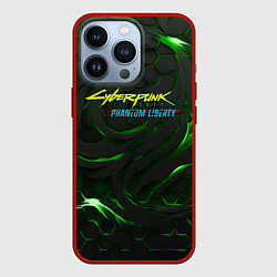 Чехол iPhone 13 Pro Cyberpunk 2077 phantom liberty green