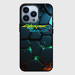 Чехол iPhone 13 Pro Cyberpunk 2077 phantom liberty logo