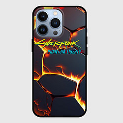 Чехол iPhone 13 Pro Cyberpunk 2077 phantom liberty logo