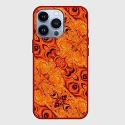 Чехол для iPhone 13 Pro Огненный идол, цвет: 3D-красный