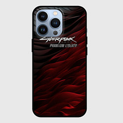 Чехол iPhone 13 Pro Cyberpunk 2077 phantom liberty black red