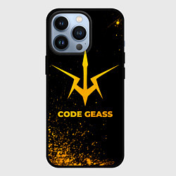 Чехол iPhone 13 Pro Code Geass - gold gradient