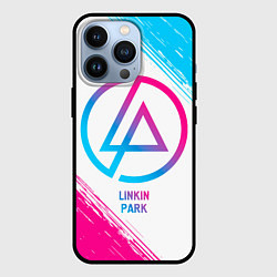 Чехол iPhone 13 Pro Linkin Park neon gradient style