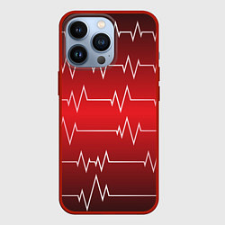 Чехол для iPhone 13 Pro Pulse, цвет: 3D-красный