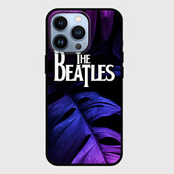 Чехол iPhone 13 Pro The Beatles neon monstera