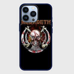Чехол iPhone 13 Pro Megadeth - боевой череп