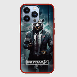 Чехол для iPhone 13 Pro Pay day 3 bulldog, цвет: 3D-красный