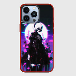 Чехол iPhone 13 Pro Nier automata 2b neon