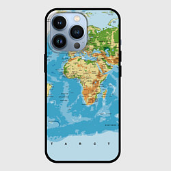 Чехол iPhone 13 Pro Атлас мира
