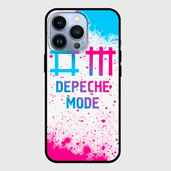 Чехол iPhone 13 Pro Depeche Mode neon gradient style