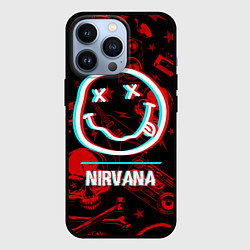 Чехол iPhone 13 Pro Nirvana rock glitch