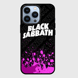 Чехол iPhone 13 Pro Black Sabbath rock legends: символ сверху