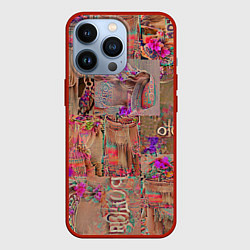 Чехол для iPhone 13 Pro Бохо шик - дух свободы, цвет: 3D-красный