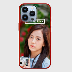 Чехол для iPhone 13 Pro Blackpink Jisoo, цвет: 3D-красный