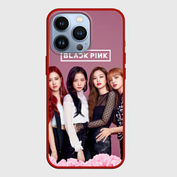 Чехол для iPhone 13 Pro Blackpink girls, цвет: 3D-красный