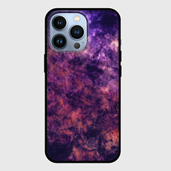 Чехол iPhone 13 Pro Текстура - Purple galaxy