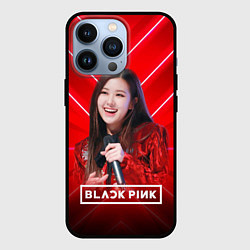 Чехол iPhone 13 Pro Rose Blackpink red