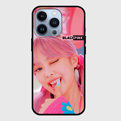 Чехол для iPhone 13 Pro Jennie Black pink, цвет: 3D-черный