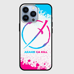 Чехол iPhone 13 Pro Akame ga Kill neon gradient style