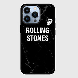 Чехол iPhone 13 Pro Rolling Stones glitch на темном фоне: символ сверх