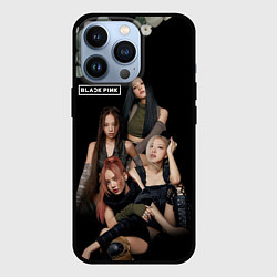 Чехол iPhone 13 Pro Blackpink flowers