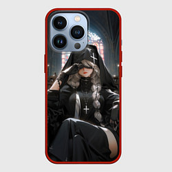 Чехол iPhone 13 Pro Монашка 2b от нейросети