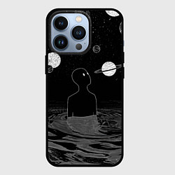 Чехол для iPhone 13 Pro Погружение во вселенную, цвет: 3D-черный
