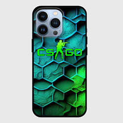 Чехол iPhone 13 Pro CS GO green blue