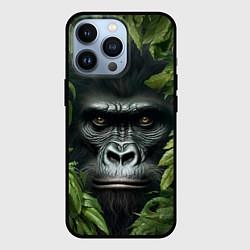 Чехол для iPhone 13 Pro Горилла в джунгях, цвет: 3D-черный