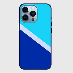 Чехол iPhone 13 Pro Двуцветный голубой