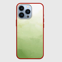 Чехол iPhone 13 Pro Абстрактный лаймовый акварельный фон