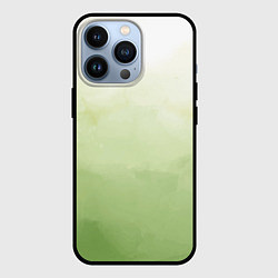 Чехол iPhone 13 Pro Абстрактный лаймовый акварельный фон