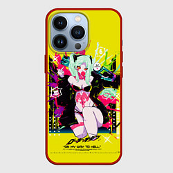 Чехол для iPhone 13 Pro Ребекка - Киберпанк 2077, цвет: 3D-красный