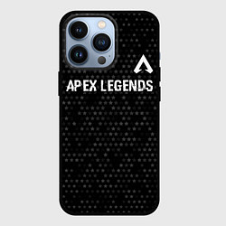 Чехол iPhone 13 Pro Apex Legends glitch на темном фоне: символ сверху