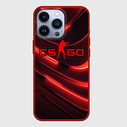Чехол для iPhone 13 Pro CS GO red neon, цвет: 3D-красный