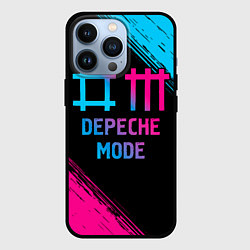 Чехол iPhone 13 Pro Depeche Mode - neon gradient