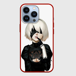 Чехол iPhone 13 Pro Nier: Automata - 2B Кибергражданка