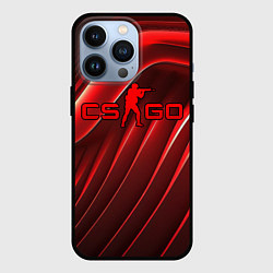 Чехол iPhone 13 Pro CS GO red abstract