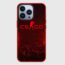 Чехол iPhone 13 Pro CSGO logo dark red
