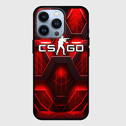 Чехол iPhone 13 Pro CS GO red space abstract